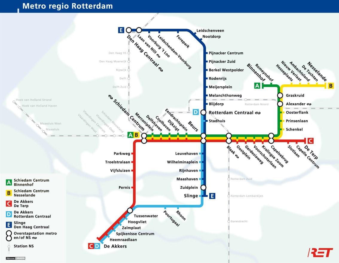 ret mapa de Rotterdam