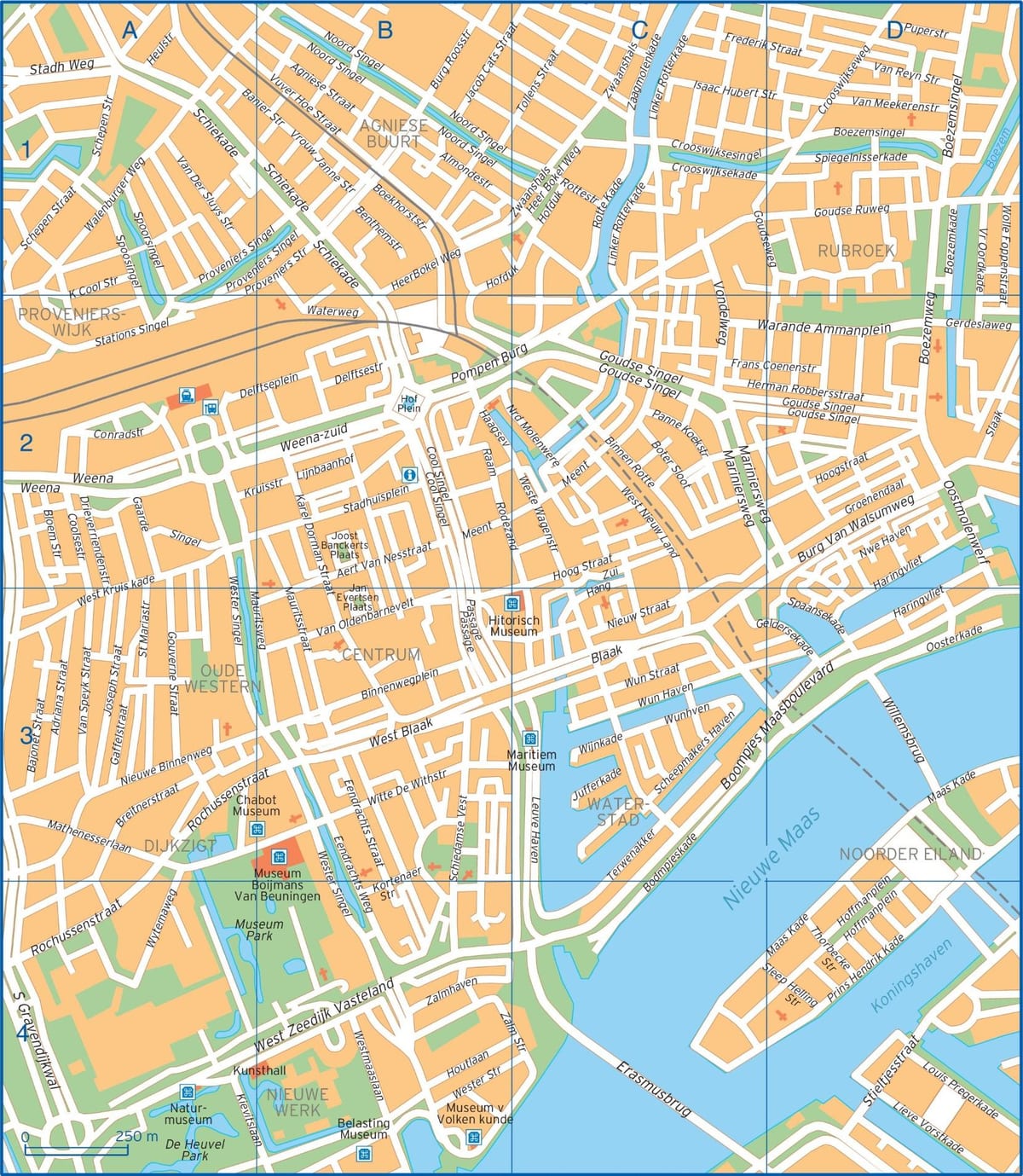 Rotterdam mapa de la ciutat