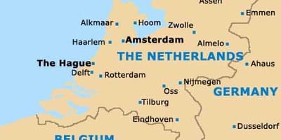 Rotterdam amsterdam mapa