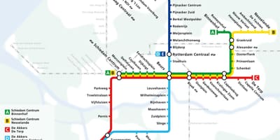 La haia metro mapa