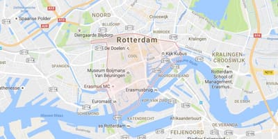 Mapa del parc i passeig de Rotterdam 