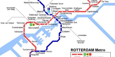 Ret Rotterdam tramvia mapa