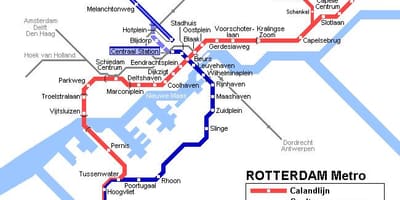 Rotterdam transport públic mapa